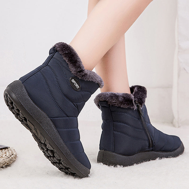 Bella - Cozy Faux Fur Insulated Ankle Boots